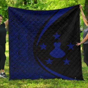 Austral Islands Flag Polynesian Premium Quilt  Circle Style  04 J2  Quilt